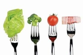vegetais e carne para a dieta ducana