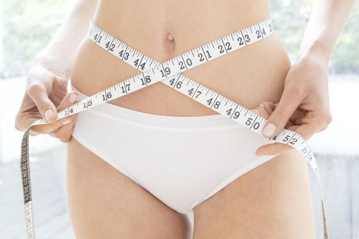 medida da cintura com centímetro
